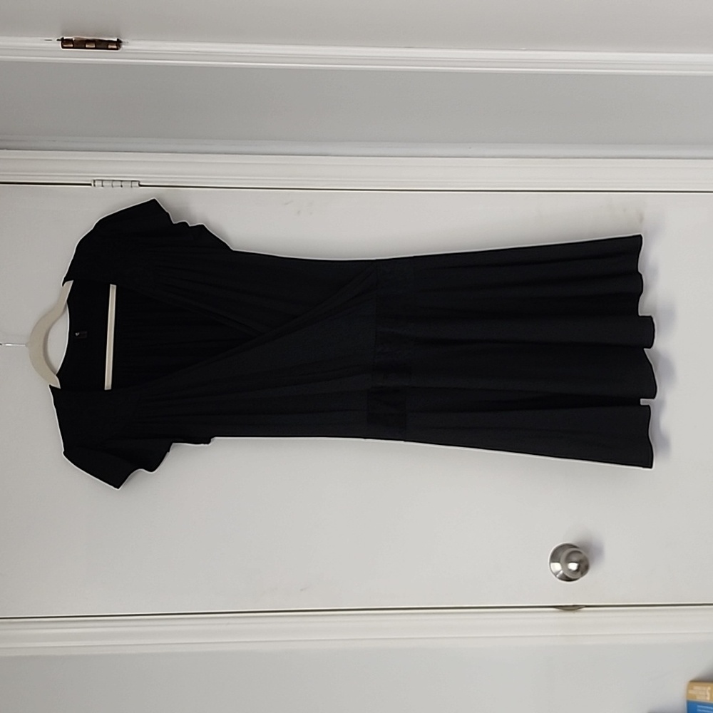 Black stretch lace detail mini dress from rk